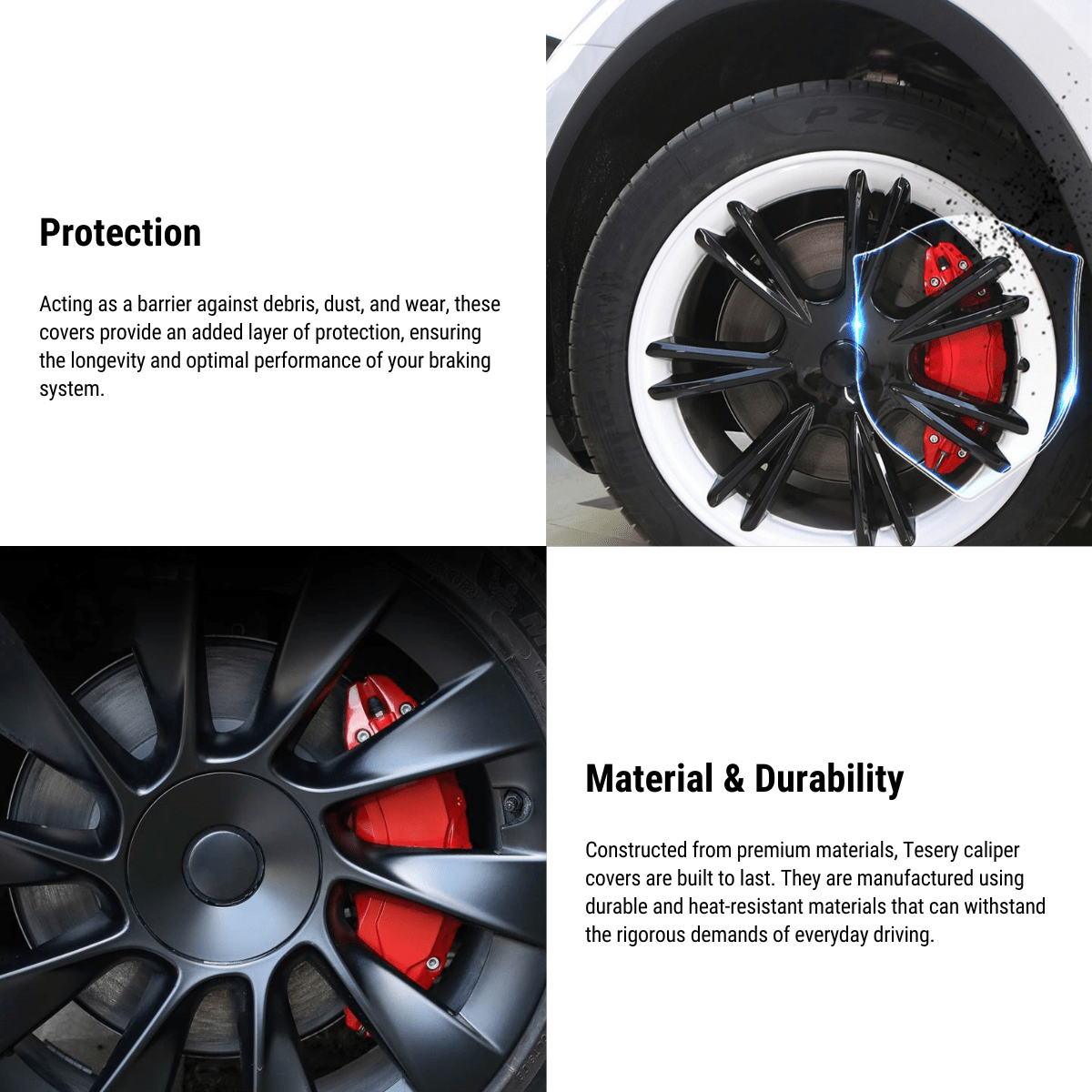 19 /20 Wheel Brake Caliper Cover For Tesla Model Y 2020-2023 - Teswing