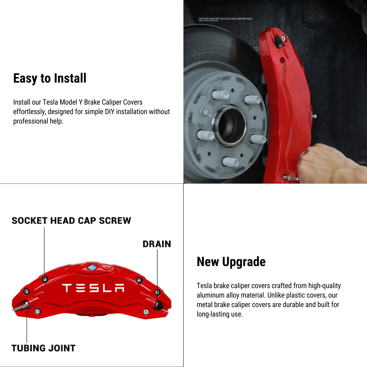 19 /20 Wheel Brake Caliper Cover For Tesla Model Y 2020-2023 - Teswing