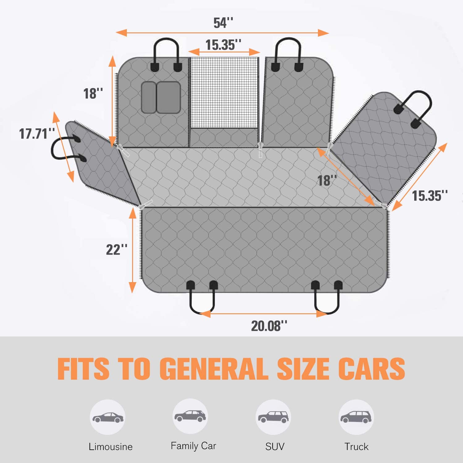 Dog Seat Cover for Tesla Model 3/Y/S/X - Teswing