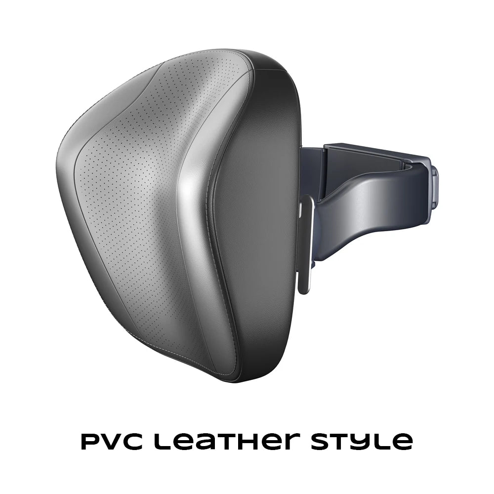 For 2024 Tesla New Model 3 Highland Headrest Multifunctional Car Neck Pillow PVC Feather and Suede Support Accessories - Teswing