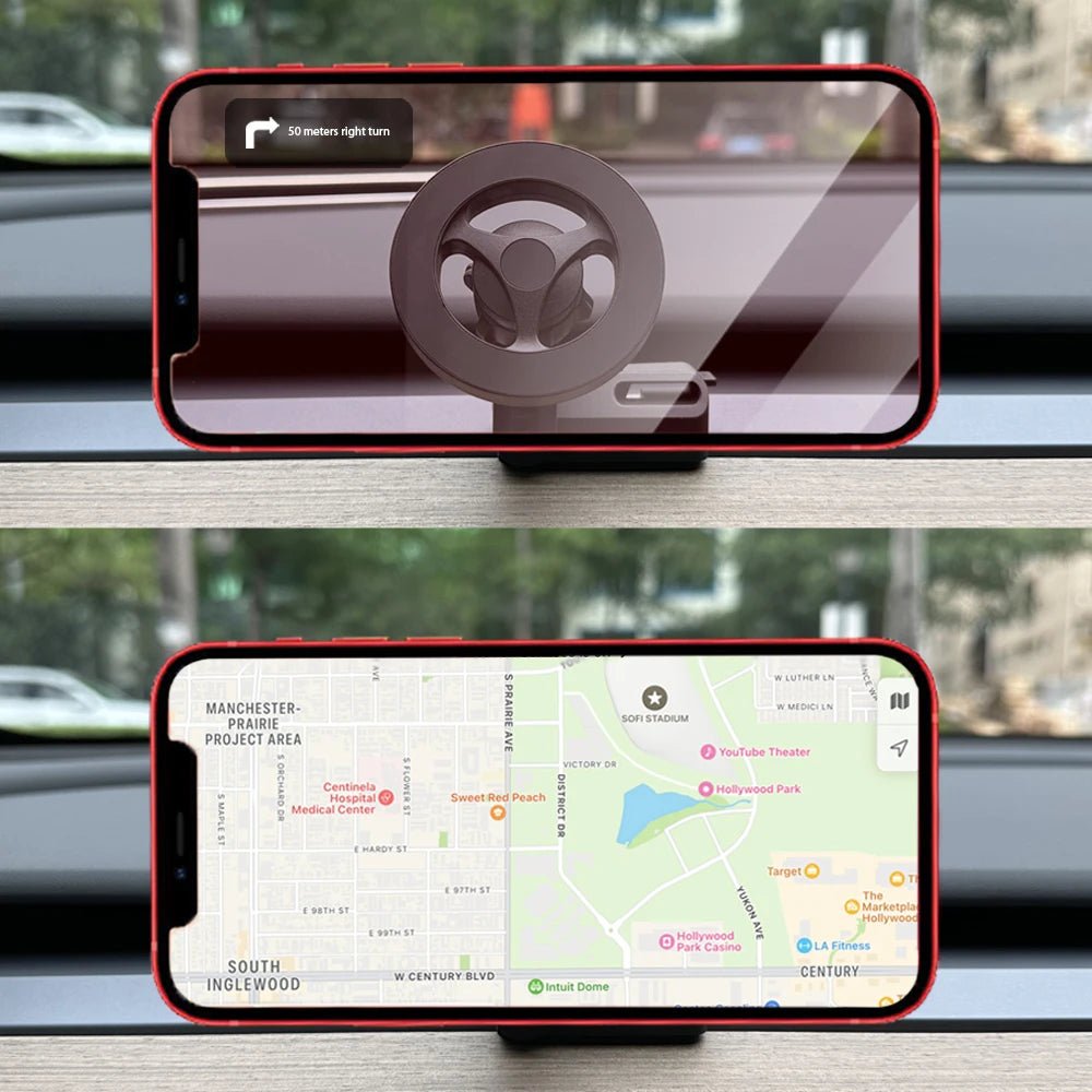 For Tesla Model 3 Y Strong Magnetic Phone Holder for iPhone 14 13 12 Pro Max with Unique Design Air Outlet Base - Teswing
