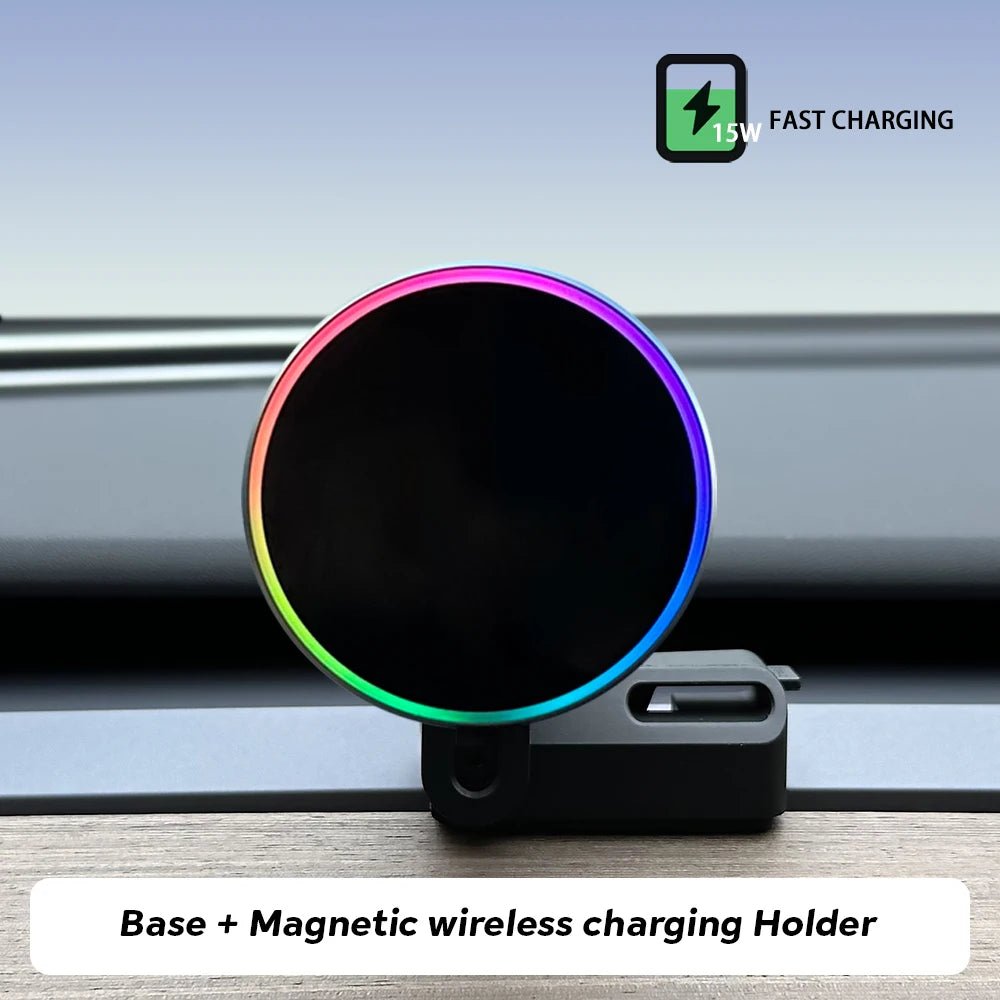 For Tesla Model 3 Y Strong Magnetic Phone Holder for iPhone 14 13 12 Pro Max with Unique Design Air Outlet Base - Teswing