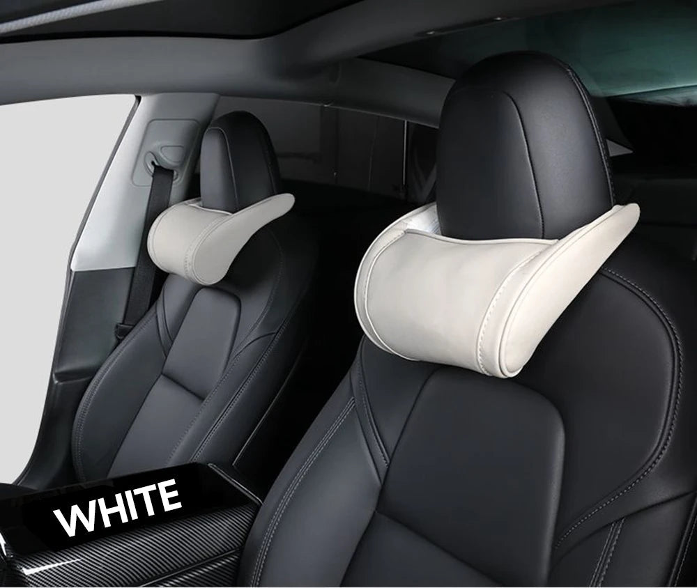 For Tesla Model 3 Y X S Neck Pillow Headrest Pillow Automobile Seat Neck Rest Auto Seat Head Support Pillow Model Y Accessories - Teswing