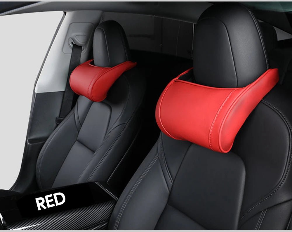For Tesla Model 3 Y X S Neck Pillow Headrest Pillow Automobile Seat Neck Rest Auto Seat Head Support Pillow Model Y Accessories - Teswing