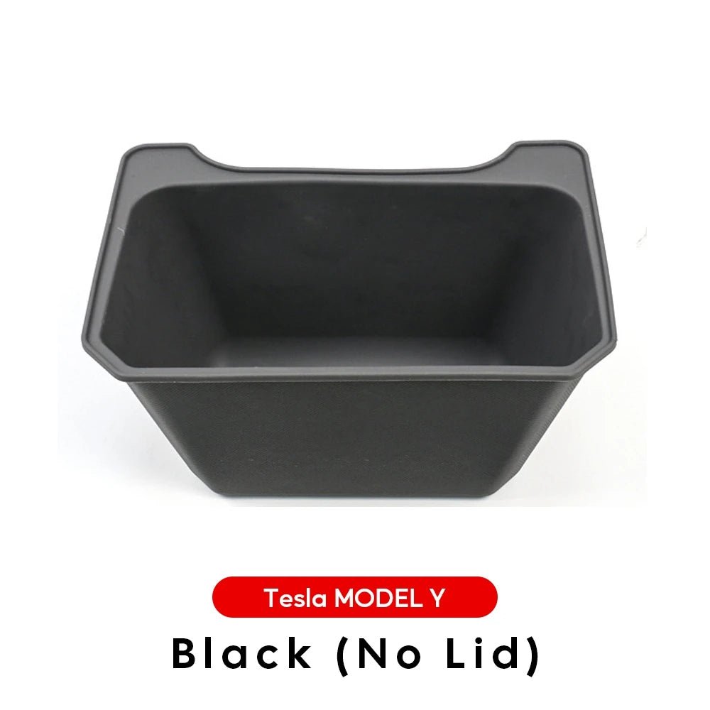 For Tesla Model Y Rear Storage Box Trash Can TPE Waterproof Under the Car Seat Soft Silica Gel Decoration Interior Accessories - Teswing