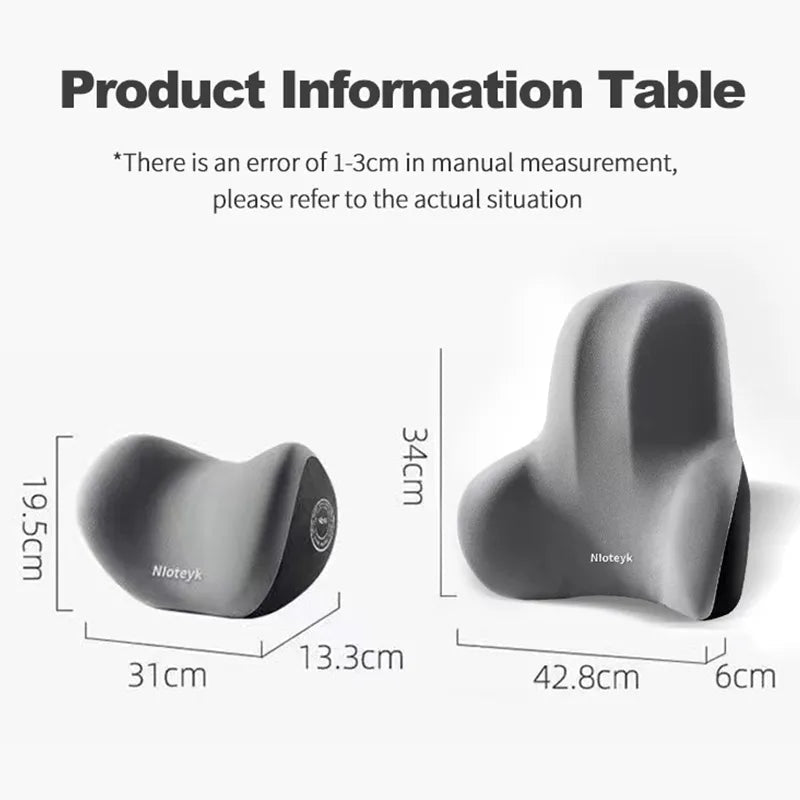 Memory Foam Car Neck Pillow Protective Lumbar Back Support Breathable Car Headrest Cushion Relieve Stress Car Seat Pillow - Teswing