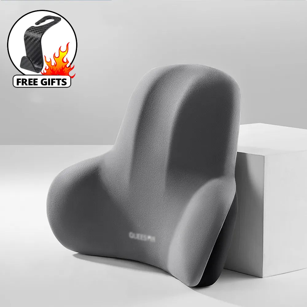 Memory Foam Car Neck Pillow Protective Lumbar Back Support Breathable Car Headrest Cushion Relieve Stress Car Seat Pillow - Teswing