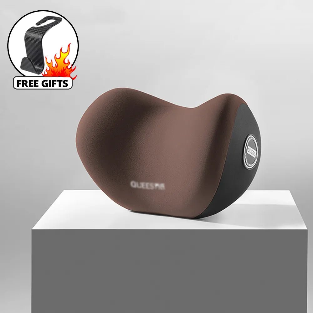 Memory Foam Car Neck Pillow Protective Lumbar Back Support Breathable Car Headrest Cushion Relieve Stress Car Seat Pillow - Teswing