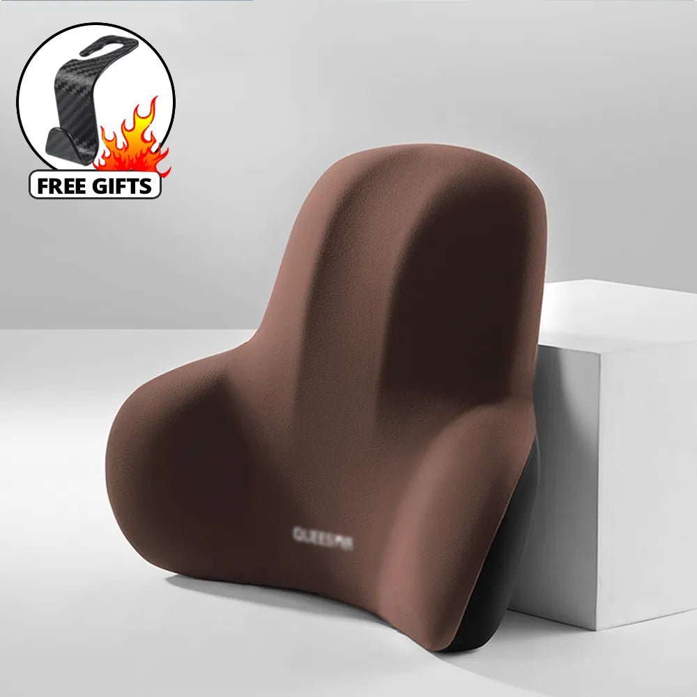 Memory Foam Car Neck Pillow Protective Lumbar Back Support Breathable Car Headrest Cushion Relieve Stress Car Seat Pillow - Teswing