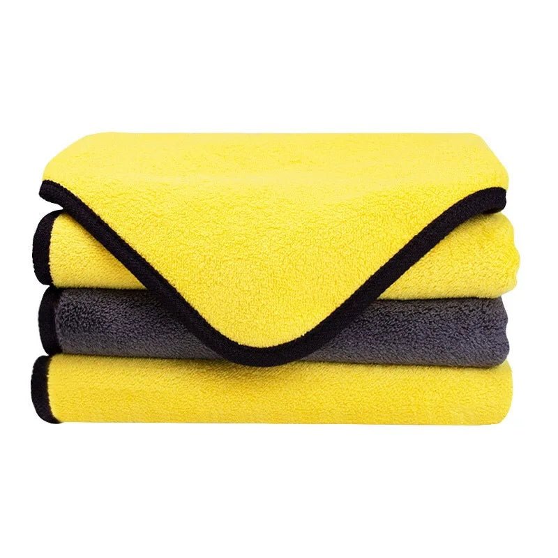 Microfiber Auto Wash Towel Car Cleaning Drying Cloth Hemming Car Care Cloth Detailing Car Wash Towel 30x30/30x40/30x60/60x160CM - Teswing