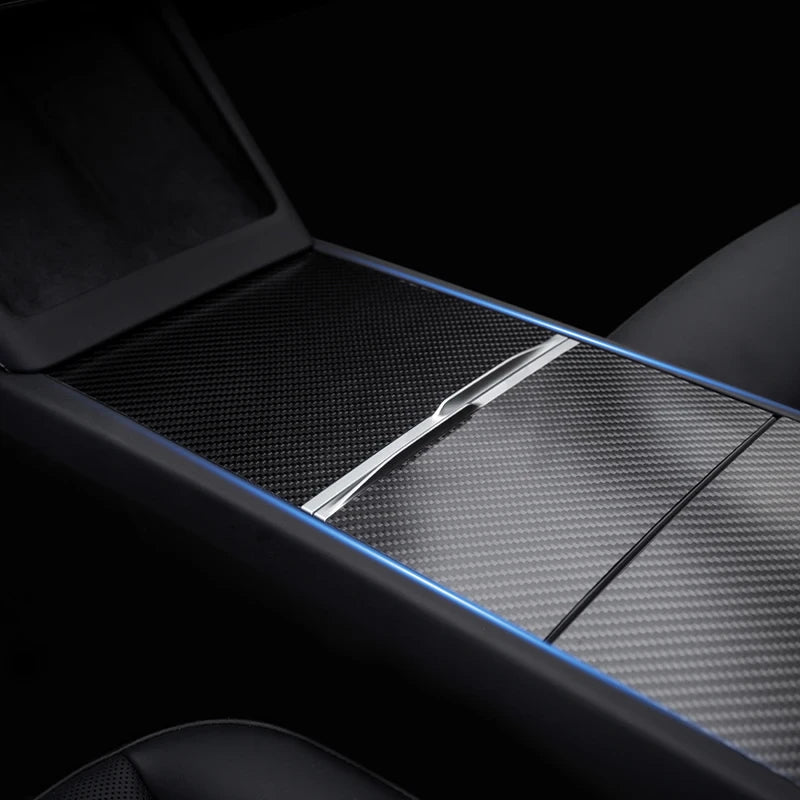 Tesla Real Carbon Fiber Center Cover for Model 3 Highland