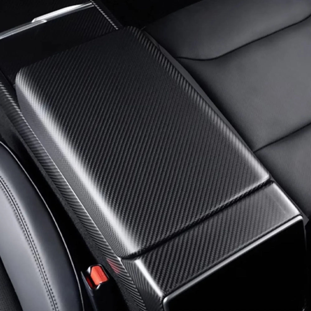 Tesla Carbon Fiber Armrest Cover Model 3 Highland