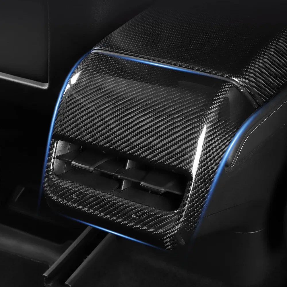 Tesla Carbon Fiber Rear Seat Vent Cover for Model 3/Y