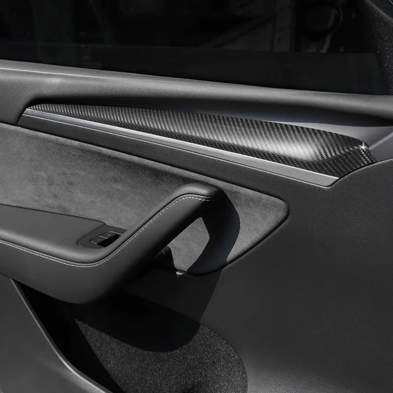 Tesla Carbon Fiber Door Panel Trim for Model 3/Y