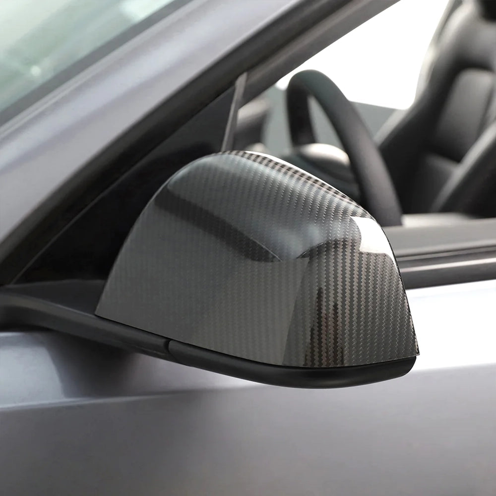 Tesla Carbon Fiber Rearview Mirror Cover for Model 3/Y