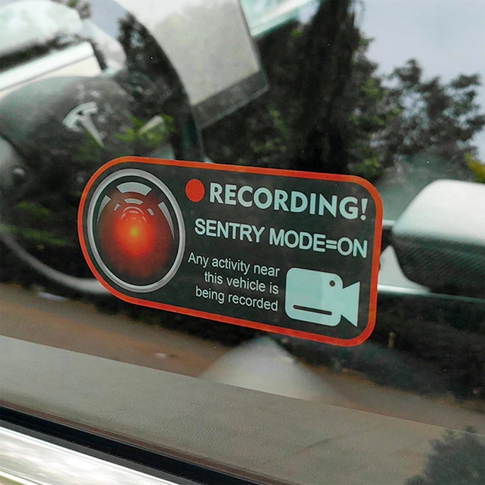 Tesla Sentry Mode Sticker 2pcs