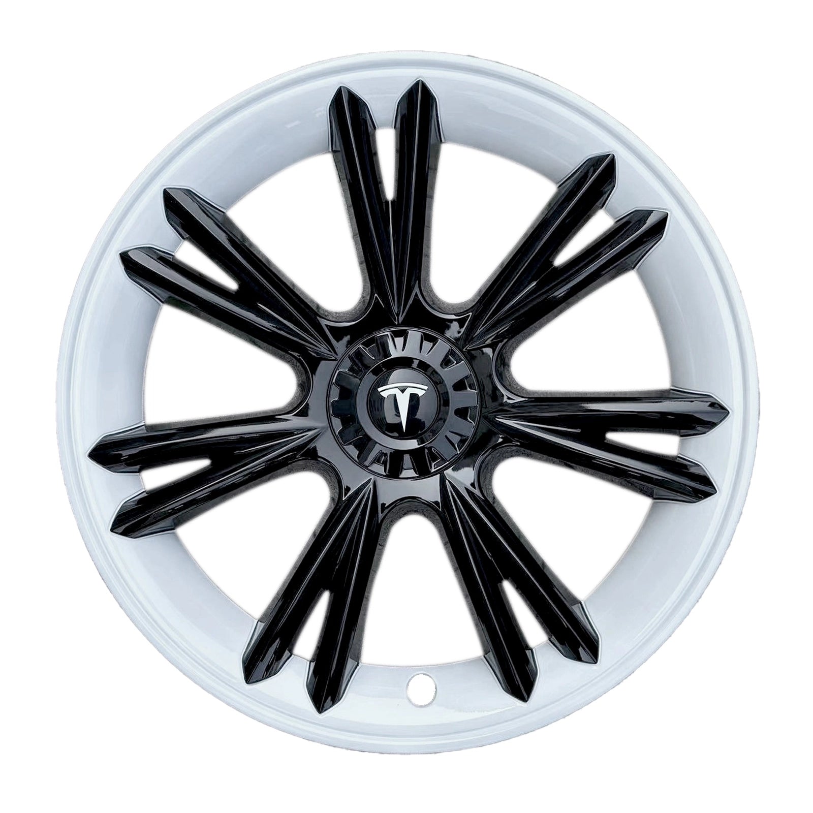 Tesla Wheel Hubcap Tai-Chi for Model Y