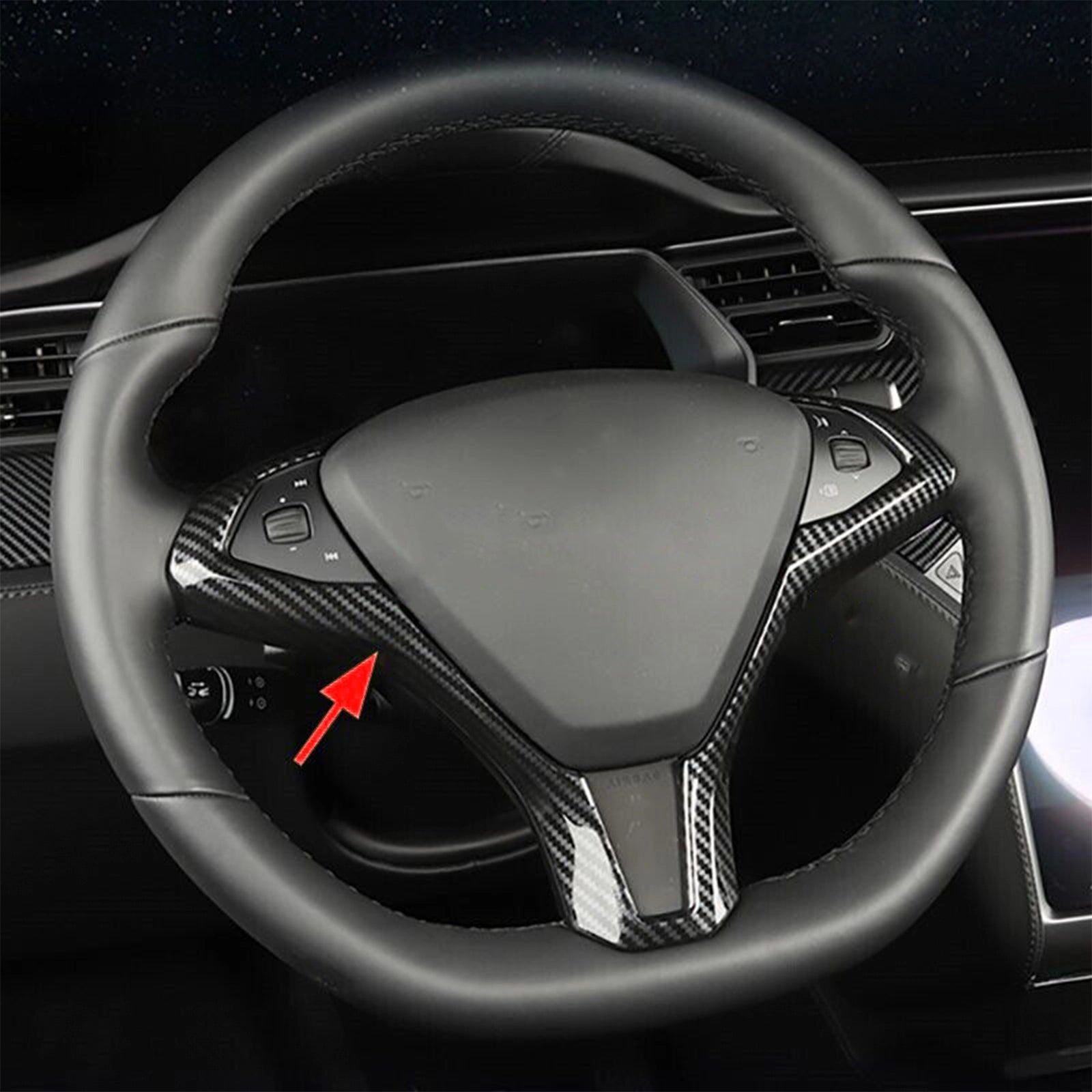 Tesla Carbon Fiber Steering Wheel Interior for Model S/X