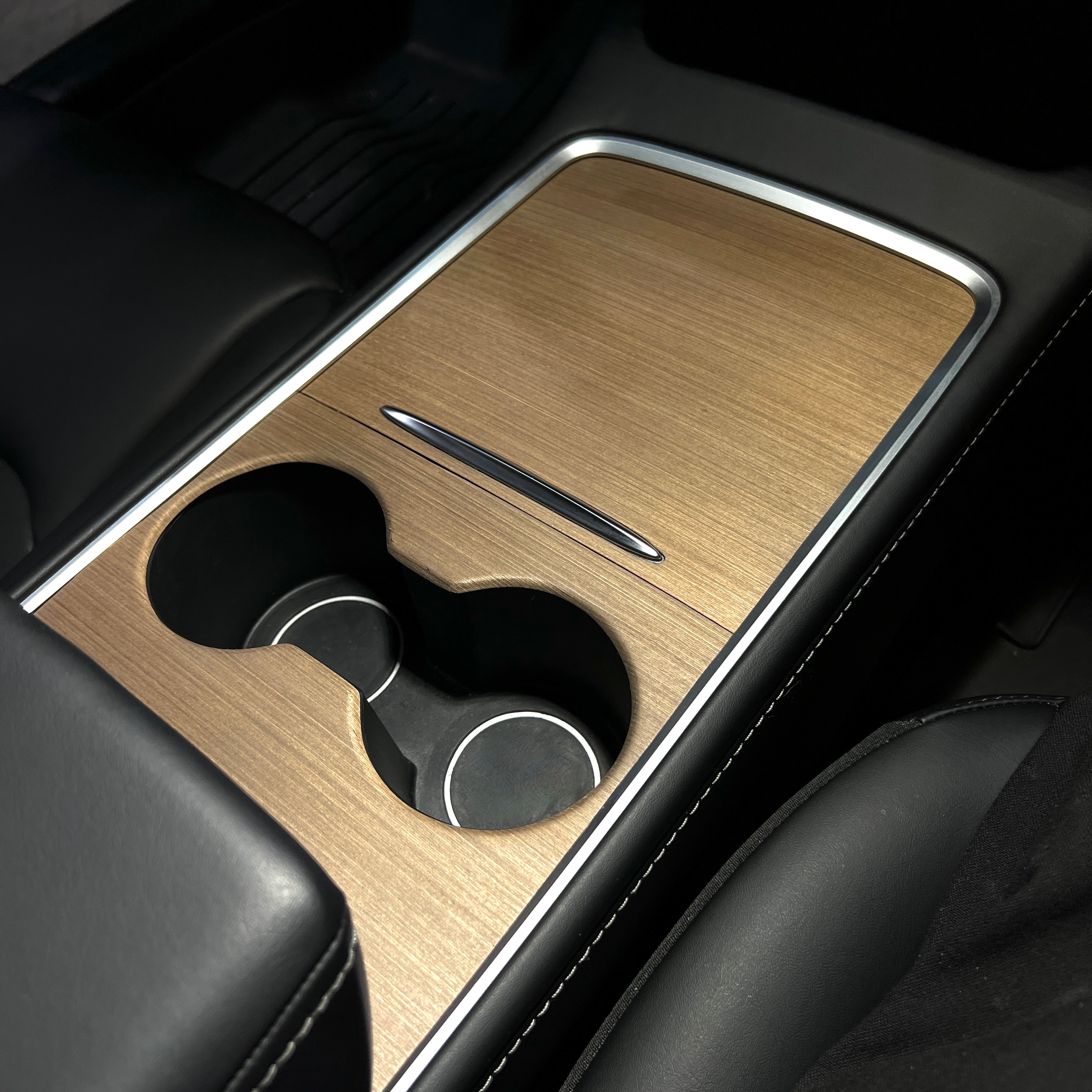 Tesla Wood Veneer Center Console Cover for Model 3/Y