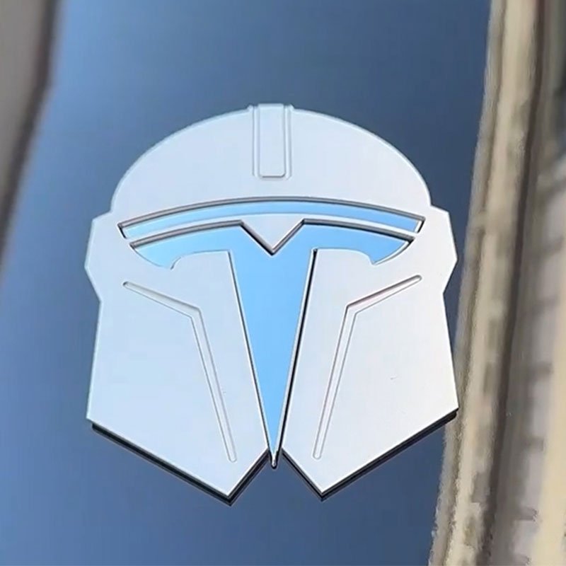 Metal Badge Stickers For Tesla Model 3 2017-2024 & Model Y 2020-2024 - Teswing